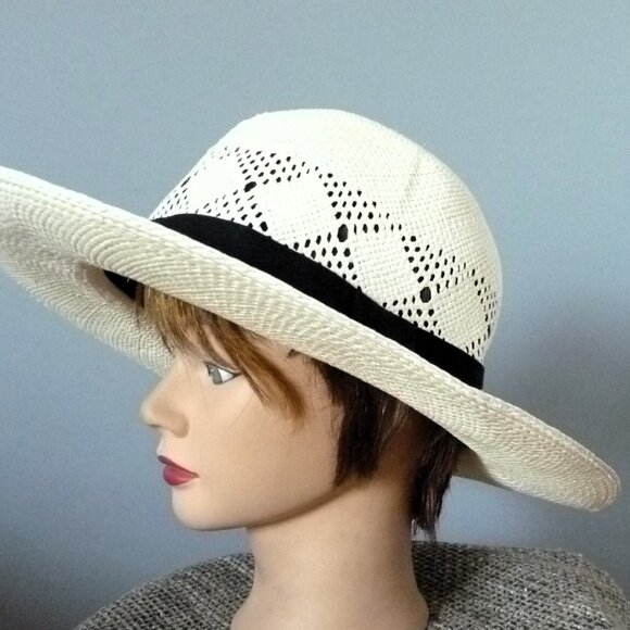 MONTECRISTI 100% TOQUILLA STRAW GENUINE PANAMA WHITE HAT 62 - Picture 4 of 7